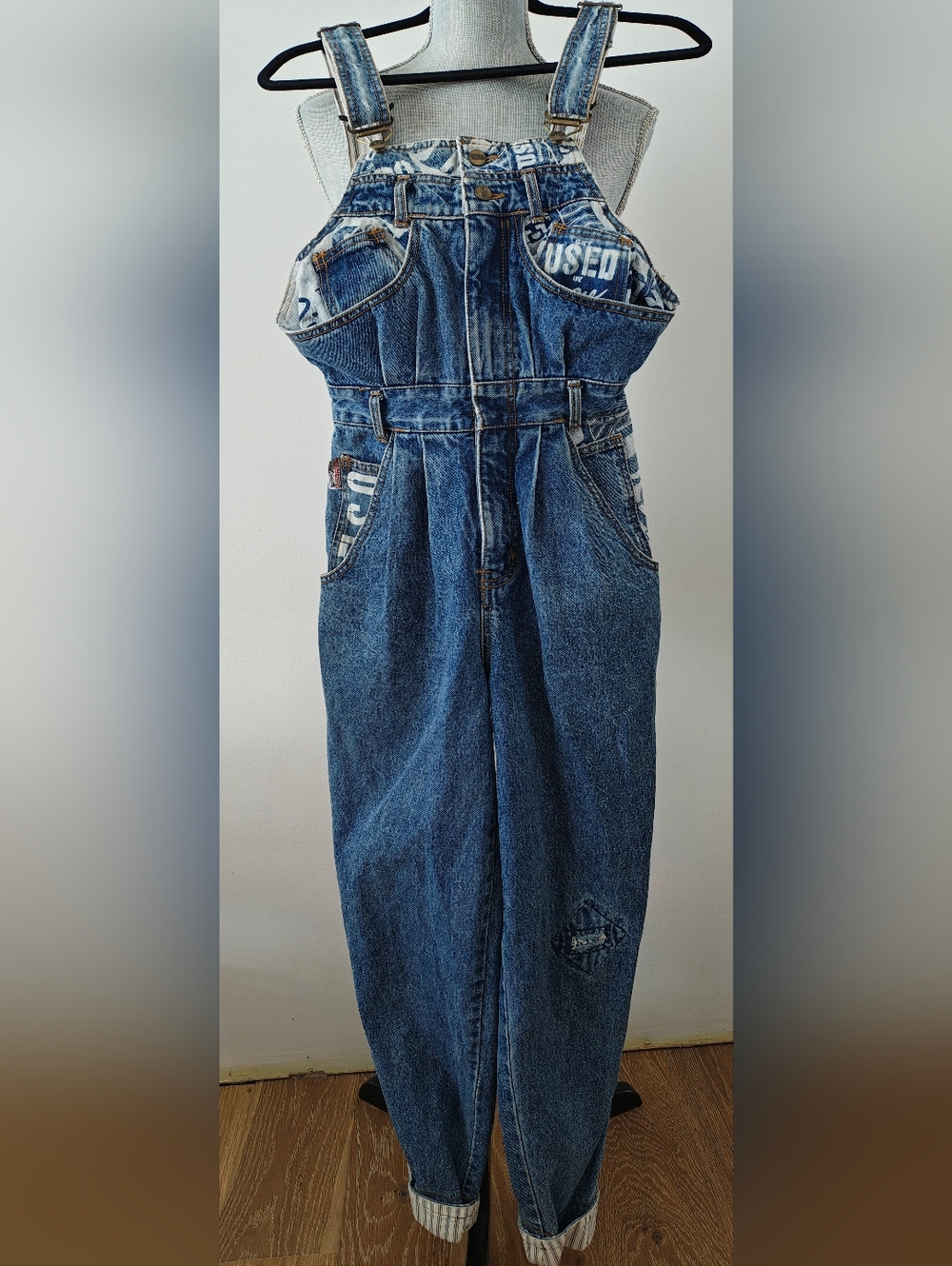 Vintage Get USED Classic Jeans By Elie Denim Overalls RN 71554 Small